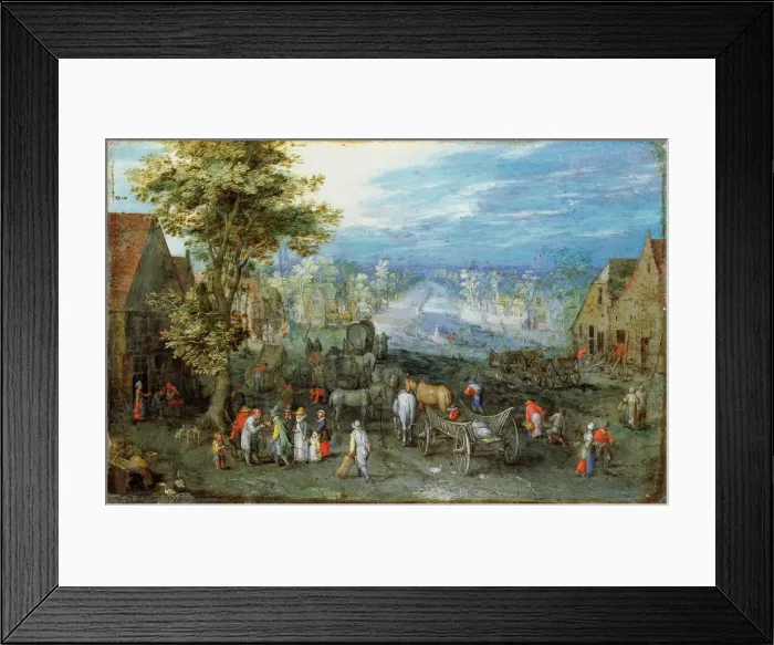 Framed Print : Landscape, late 16th or early 17th century. Artist: Jan Brueghel the Elder Framed Print : Landscape, late 16th or early 17th century. Artist: Jan Brueghel the Elder