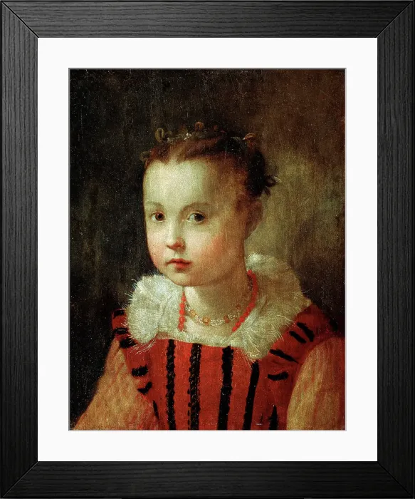 Framed Print : Portrait of a Girl, 16th or early 17th century. Artist: Federico Barocci Framed Print : Portrait of a Girl, 16th or early 17th century. Artist: Federico Barocci