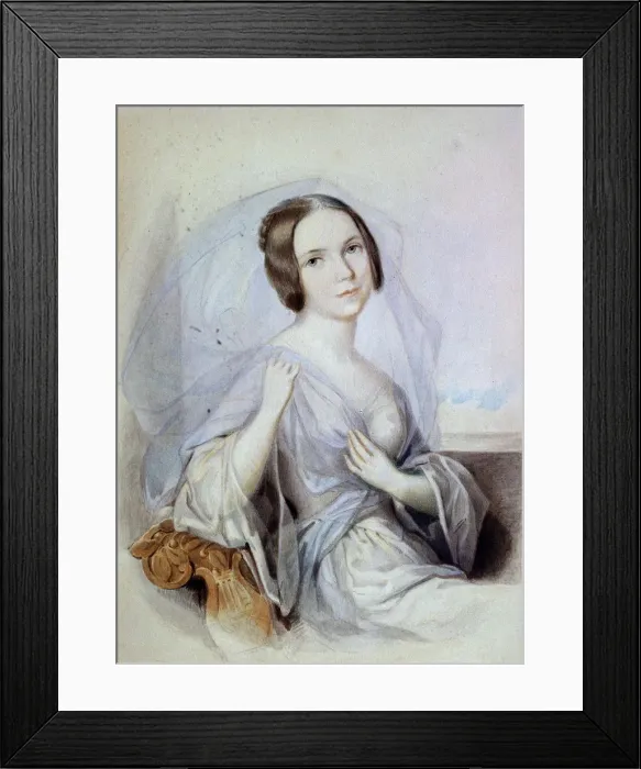 Framed Print : Portrait of the singer Henriette Gertrude Sontag, 19th century. Artist: Johann Nepomuk Ender Framed Print : Portrait of the singer Henriette Gertrude Sontag, 19th century. Artist: Johann Nepomuk Ender