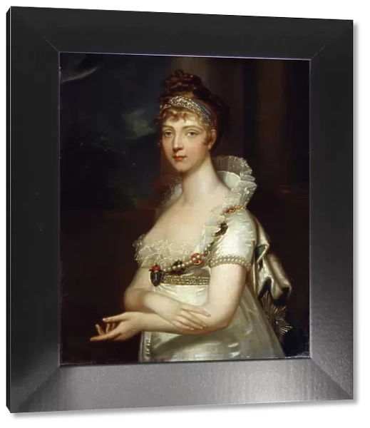 Portrait of Empress Elizabeth Alexeievna, late 18th or early 19th century. Artist: Jean Laurent Monnier