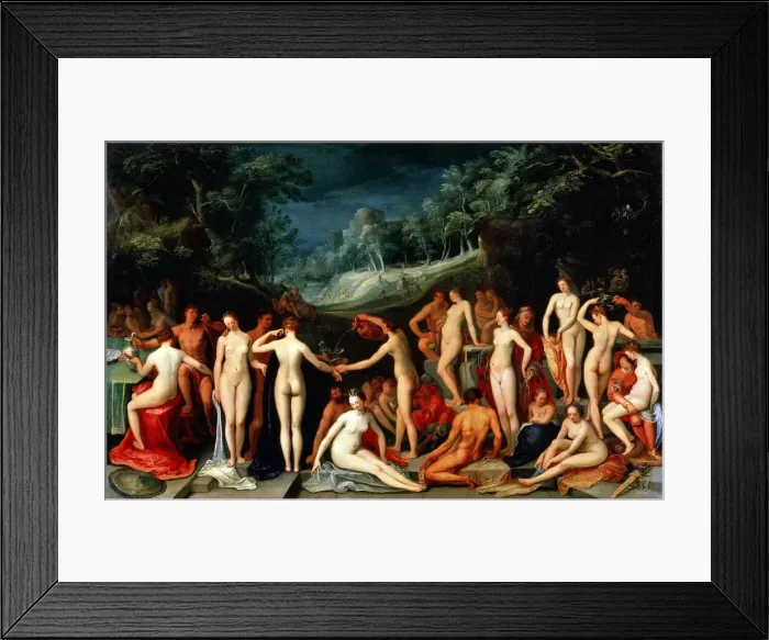 Framed Print : The Love Garden, 1602 Artist: Karel van Mander I Framed Print : The Love Garden, 1602 Artist: Karel van Mander I