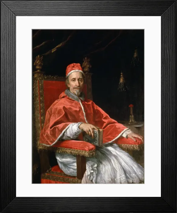 Framed Print : Portrait of Pope Clement IX, 1669. Artist: Carlo Maratta Framed Print : Portrait of Pope Clement IX, 1669. Artist: Carlo Maratta