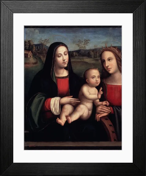 Framed Print : Virgin and Child, 15th or early 16th century. Artist: Francesco Francia Framed Print : Virgin and Child, 15th or early 16th century. Artist: Francesco Francia