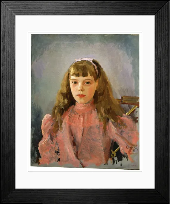 Framed Print : Portrait of Grand Duchess Olga Alexandrovna of Russia, 1893. Artist: Valentin Serov Framed Print : Portrait of Grand Duchess Olga Alexandrovna of Russia, 1893. Artist: Valentin Serov