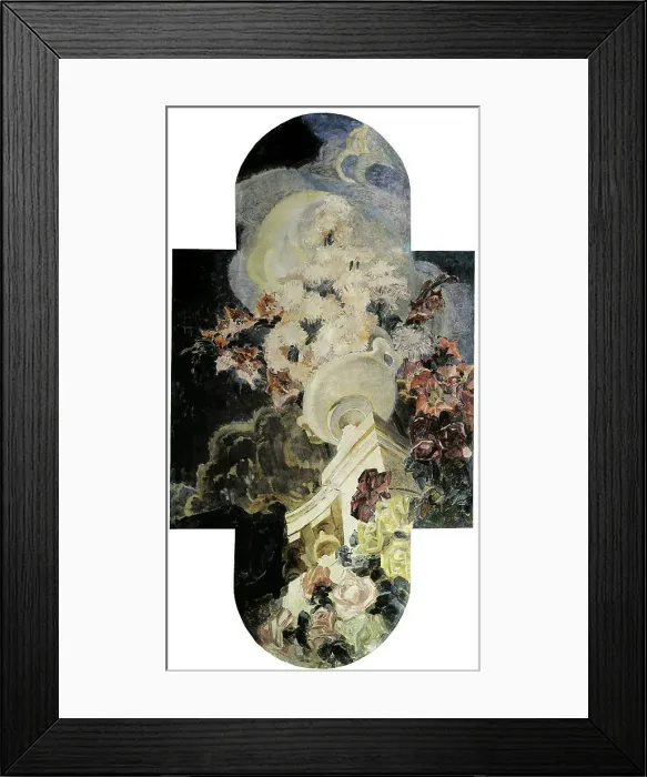 Framed Print : Chrysanthemums, 1894. Artist: Mikhail Vrubel Framed Print : Chrysanthemums, 1894. Artist: Mikhail Vrubel