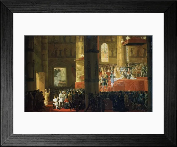 Framed Print : The Coronation of the Empress Maria Feodorovna on 5th April 1797, 19th century. Artist: Horace Vernet Framed Print : The Coronation of the Empress Maria Feodorovna on 5th April 1797, 19th century. Artist: Horace Vernet