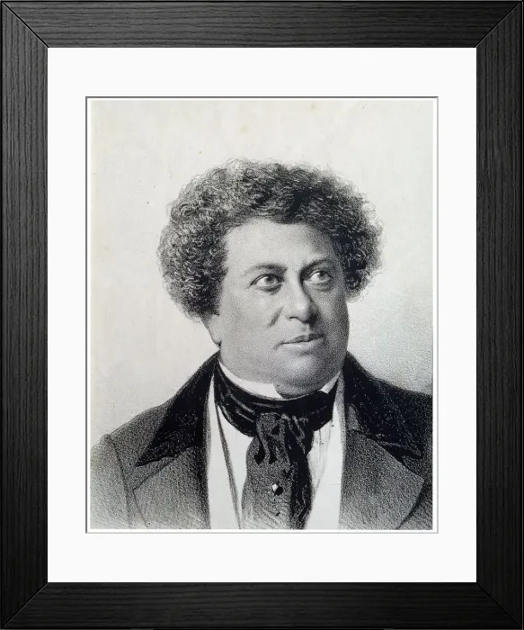 Framed Print : Portrait of the Author Alexandre Dumas, 19th century. Artist: Georg Wilhelm Timm Framed Print : Portrait of the Author Alexandre Dumas, 19th century. Artist: Georg Wilhelm Timm