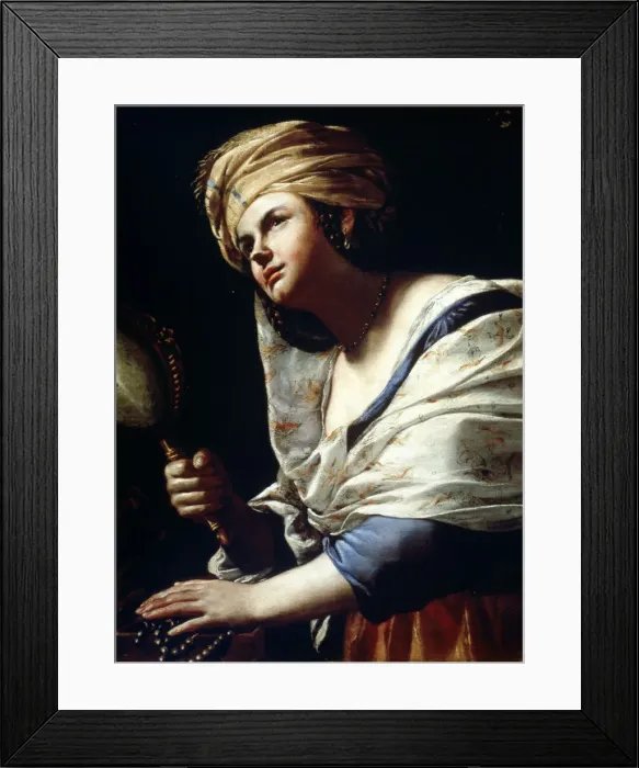 Framed Print : Vanitas, 1650. Artist: Mattia Preti