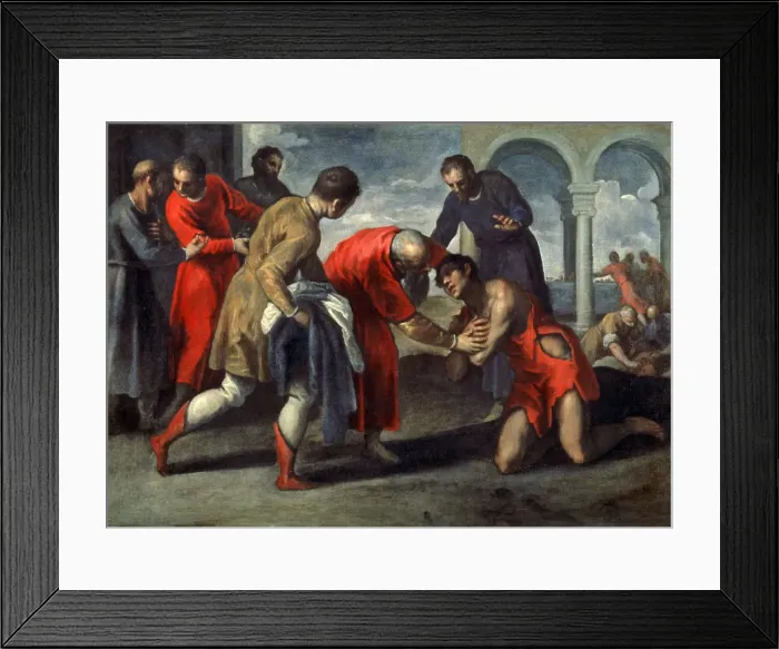 Framed Print : Return of the Prodigal Son, after 1600. Artist: Jacopo Palma Framed Print : Return of the Prodigal Son, after 1600. Artist: Jacopo Palma