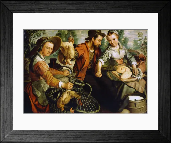 Framed Print : At the Market, 1564. Artist: Joachim Beuckelaer Framed Print : At the Market, 1564. Artist: Joachim Beuckelaer