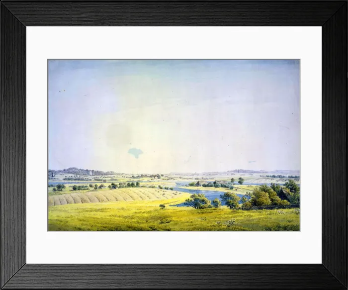 Framed Print : View over Putbus, 1824-1825. Artist: Caspar David Friedrich Framed Print : View over Putbus, 1824-1825. Artist: Caspar David Friedrich