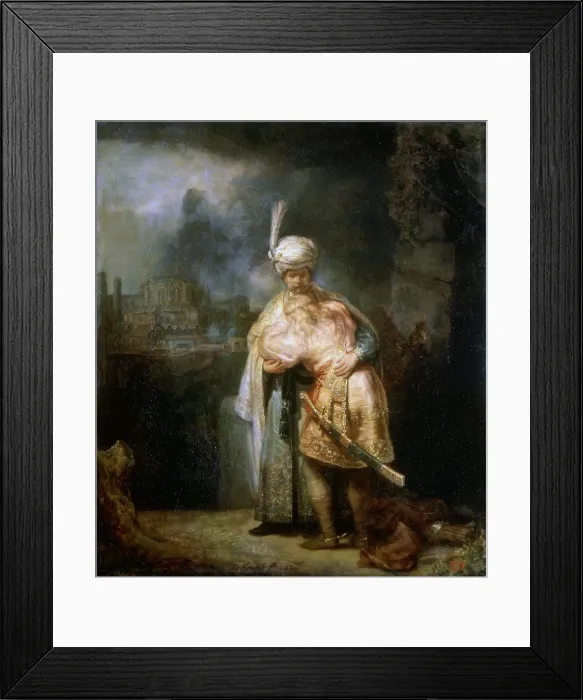 Framed Print : Davids Farewell to Jonathan, 1642. Artist: Rembrandt Harmensz van Rijn Framed Print : Davids Farewell to Jonathan, 1642. Artist: Rembrandt Harmensz van Rijn