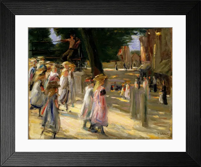 Framed Print : The Road to the School at Edam, 19th or early 20th century. Artist: Max Liebermann Framed Print : The Road to the School at Edam, 19th or early 20th century. Artist: Max Liebermann
