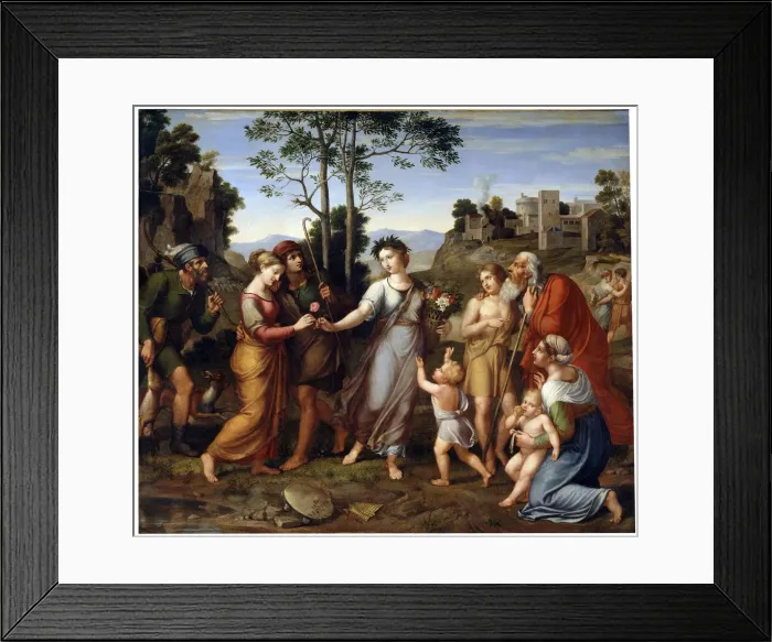 Framed Print : The Girl from the Foreign Parts, early 19th century. Artist: Franz Riepenhausen Framed Print : The Girl from the Foreign Parts, early 19th century. Artist: Franz Riepenhausen