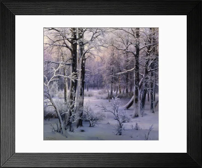 Framed Print : Hoarfrost, 1906. Artist: Ivan Velz Framed Print : Hoarfrost, 1906. Artist: Ivan Velz