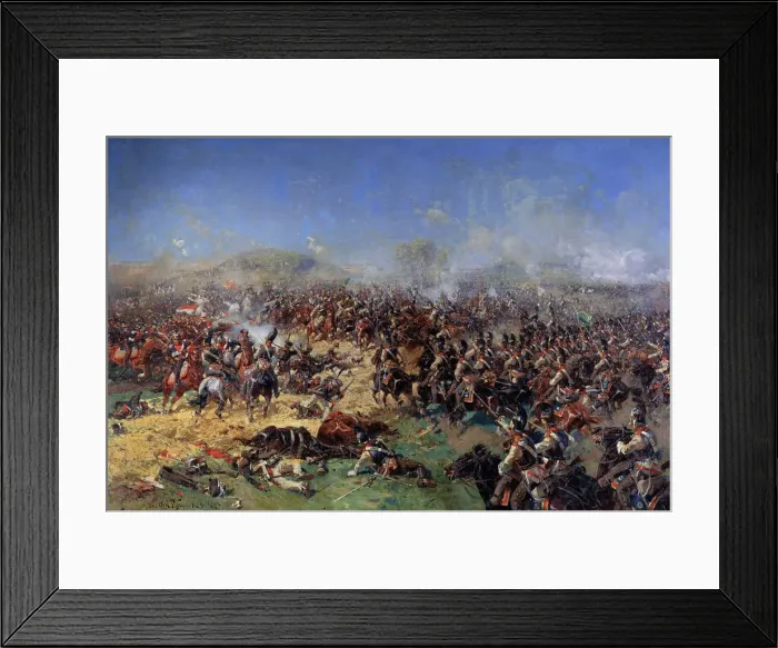 Framed Print : The Battle of Borodino on August 26, 1812. Third French Attack, 1913. Artist: Franz Roubaud Framed Print : The Battle of Borodino on August 26, 1812. Third French Attack, 1913. Artist: Franz Roubaud