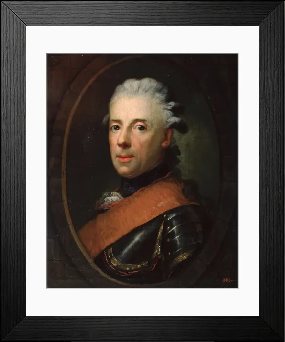 Framed Print : Portrait of Prince Henry of Prussia, 18th century. Artist: Anton Graff Framed Print : Portrait of Prince Henry of Prussia, 18th century. Artist: Anton Graff