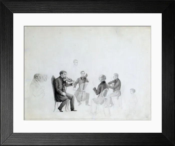 Framed Print : Quartet, 1840s Framed Print : Quartet, 1840s