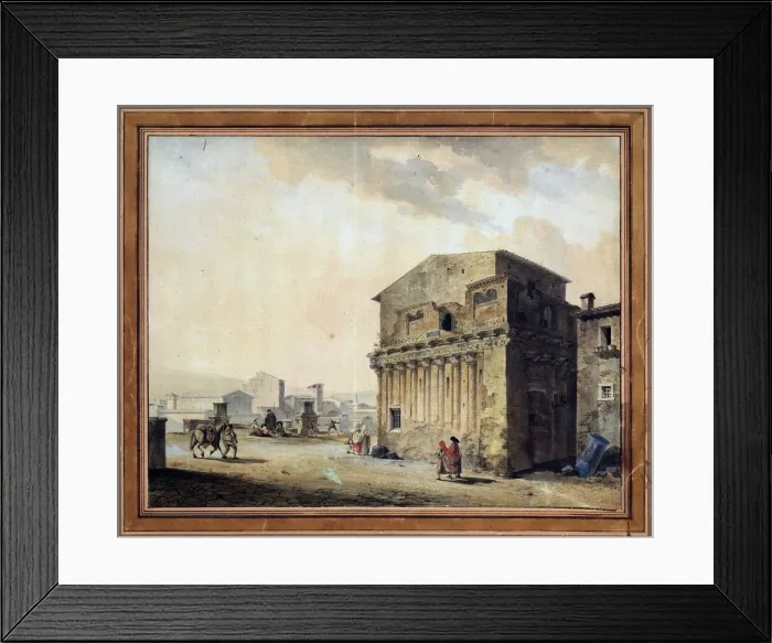 Framed Print : Rome. The House of Pontius Pilate, 1788. Artist: Thomas de Thomon Framed Print : Rome. The House of Pontius Pilate, 1788. Artist: Thomas de Thomon