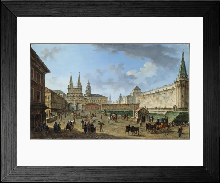 Framed Print : View of the Resurrection Gate on Red Square, Moscow, Russia, c1801. Artist: Fyodor Yakovlevich Alexeev Framed Print : View of the Resurrection Gate on Red Square, Moscow, Russia, c1801. Artist: Fyodor Yakovlevich Alexeev