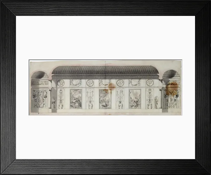 Framed Print : Interior design of the Catherine Palace, Tsarskoye Selo, Russia, 1780s. Artist: Charles Cameron Framed Print : Interior design of the Catherine Palace, Tsarskoye Selo, Russia, 1780s. Artist: Charles Cameron