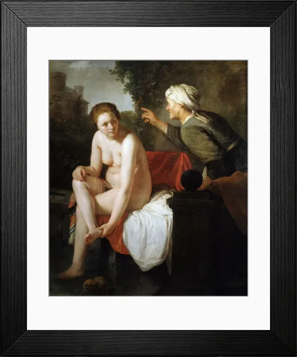 Framed Print : Bathing Bathsheba, 17th century. Artist: Govaert Flinck Framed Print : Bathing Bathsheba, 17th century. Artist: Govaert Flinck