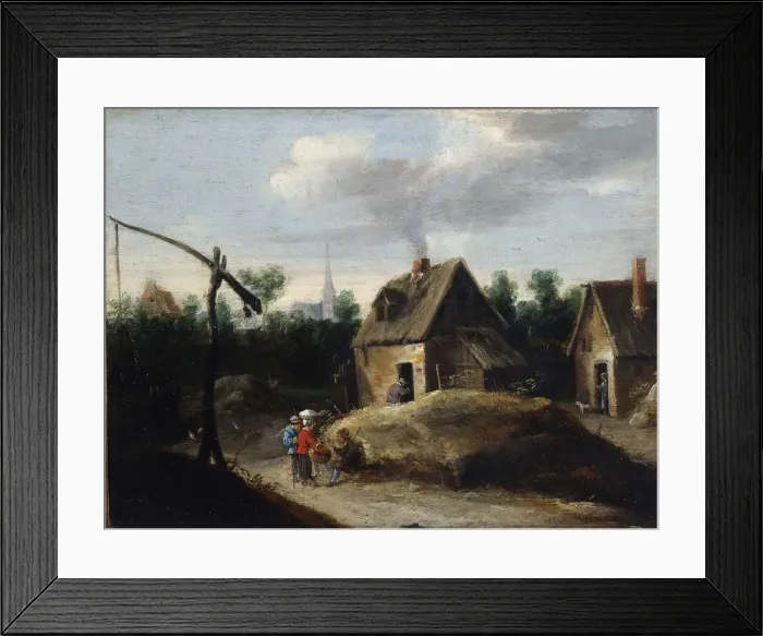 Framed Print : Country Landscape, 17th century. Artist: David Teniers II Framed Print : Country Landscape, 17th century. Artist: David Teniers II