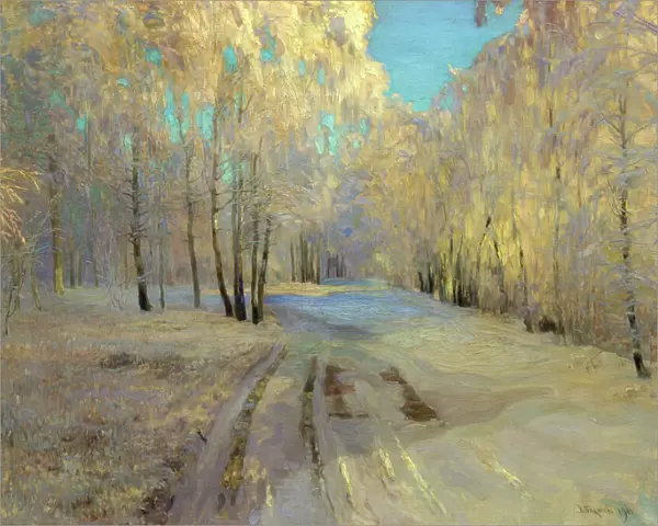Hoarfrost, 1900. Artist: Vasili Baksheyev