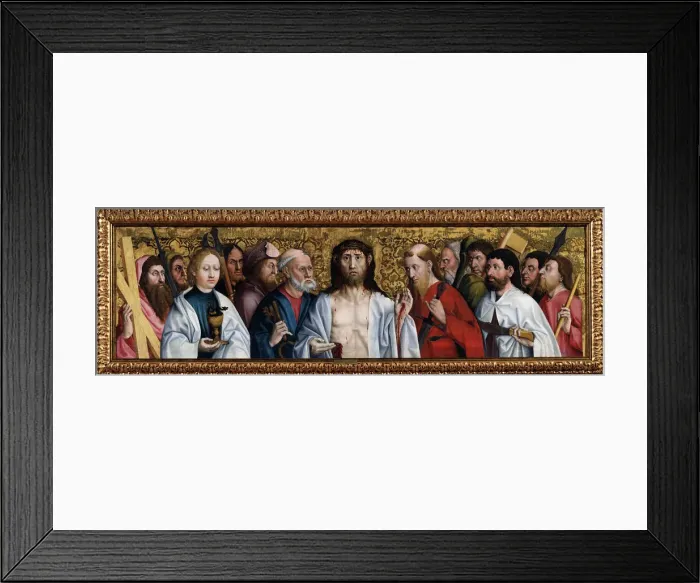 Framed Print : Christ and the Twelve Apostles, second half of 15th century. Artist: German Master Framed Print : Christ and the Twelve Apostles, second half of 15th century. Artist: German Master
