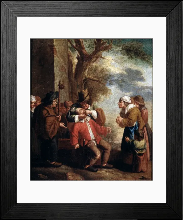 Framed Print : Dentist, Pain (from the series The Five Senses ), 17th century. Artist: Andries Dirksz Both Framed Print : Dentist, Pain (from the series The Five Senses ), 17th century. Artist: Andries Dirksz Both