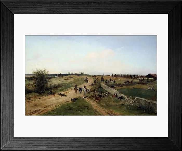 Framed Print : Scene from the Franco-Prussian War, 1870, 19th century. Artist: Alphonse de Neuville Framed Print : Scene from the Franco-Prussian War, 1870, 19th century. Artist: Alphonse de Neuville