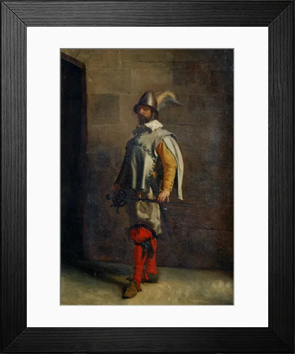 Framed Print : A Huguenot, 19th century. Artist: Jean Louis Ernest Meissonier Framed Print : A Huguenot, 19th century. Artist: Jean Louis Ernest Meissonier