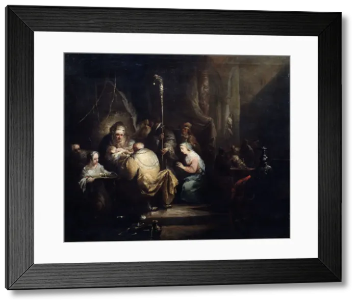 Framed Print : The Circumcision, 1763. Artist: Christian Wilhelm Ernst Dietrich Framed Print : The Circumcision, 1763. Artist: Christian Wilhelm Ernst Dietrich