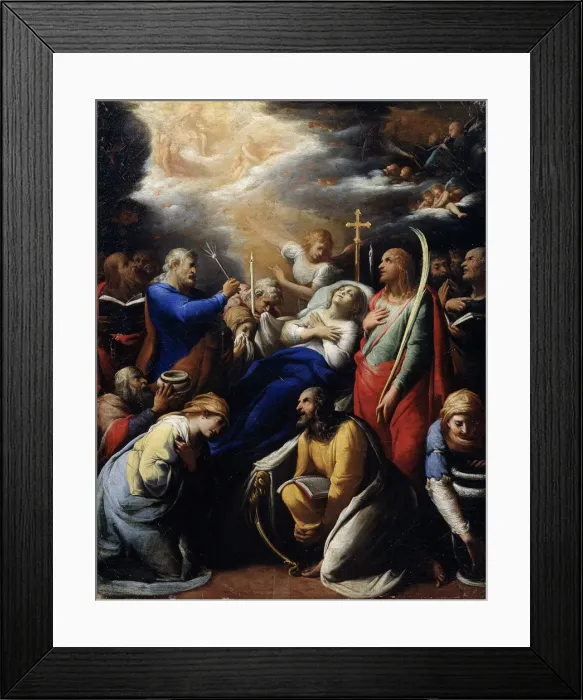 Framed Print : The Death of the Virgin, 1612. Artist: Gaspard Gailius Framed Print : The Death of the Virgin, 1612. Artist: Gaspard Gailius