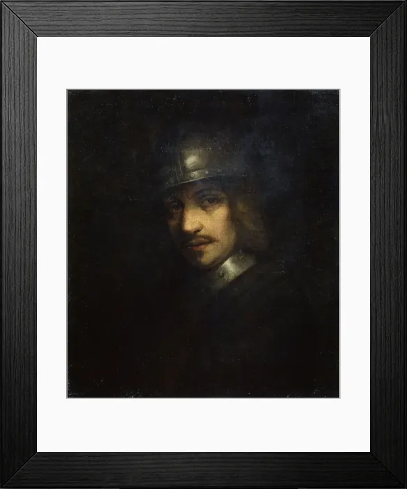 Framed Print : Portrait of a Man with Helmet, 17th century. Artist: Ferdinand Bol Framed Print : Portrait of a Man with Helmet, 17th century. Artist: Ferdinand Bol