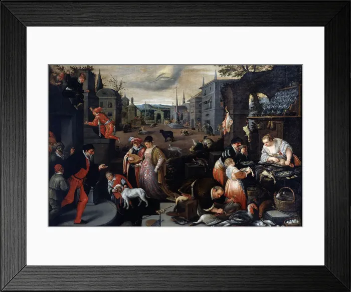 Framed Print : February (from the series The Seasons ), late 16th or early 17th century. Artist: Leandro Bassano Framed Print : February (from the series The Seasons ), late 16th or early 17th century. Artist: Leandro Bassano