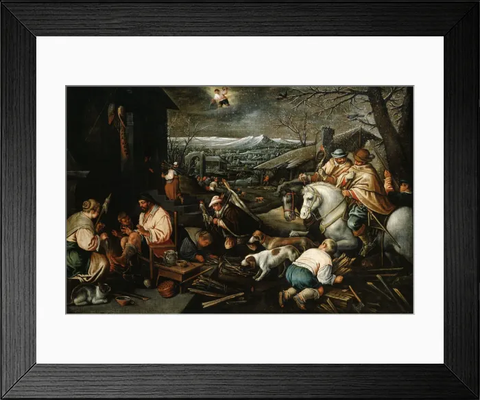 Framed Print : January (from the series The Seasons ), late 16th or early 17th century. Artist: Leandro Bassano