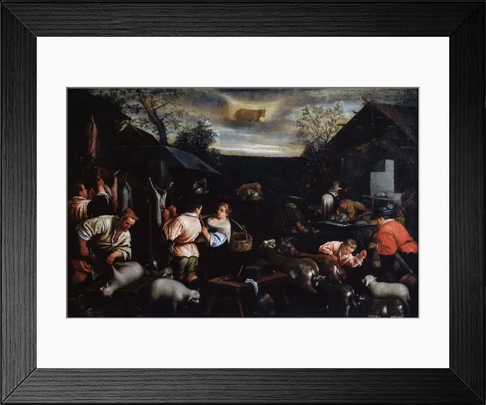 Framed Print : April (from the series The Seasons ), late 16th or early 17th century. Artist: Leandro Bassano Framed Print : April (from the series The Seasons ), late 16th or early 17th century. Artist: Leandro Bassano