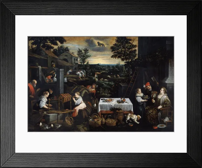 Framed Print : July (from the series The Seasons ), late 16th or early 17th century. Artist: Leandro Bassano Framed Print : July (from the series The Seasons ), late 16th or early 17th century. Artist: Leandro Bassano