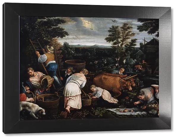 September (from the series The Seasons ), late 16th or early 17th century. Artist: Leandro Bassano
