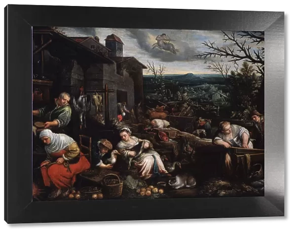 November (from the series The Seasons ), late 16th or early 17th century. Artist: Leandro Bassano