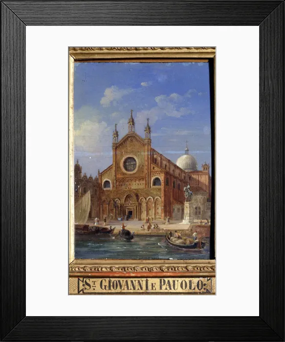 Framed Print : The Santi Giovanni e Paolo (San Zanipolo) Church, 19th century. Artist: Victor Adam Framed Print : The Santi Giovanni e Paolo (San Zanipolo) Church, 19th century. Artist: Victor Adam