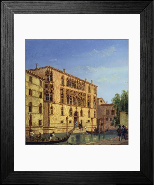 Framed Print : Palazzo Giovanelli, 19th century. Artist: Victor Adam Framed Print : Palazzo Giovanelli, 19th century. Artist: Victor Adam