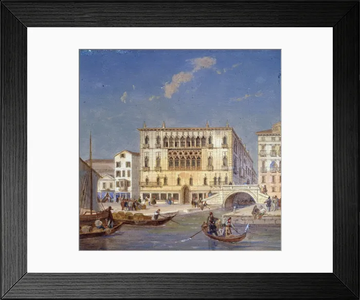 Framed Print : Palazzo Bernardo, 19th century. Artist: Victor Adam Framed Print : Palazzo Bernardo, 19th century. Artist: Victor Adam