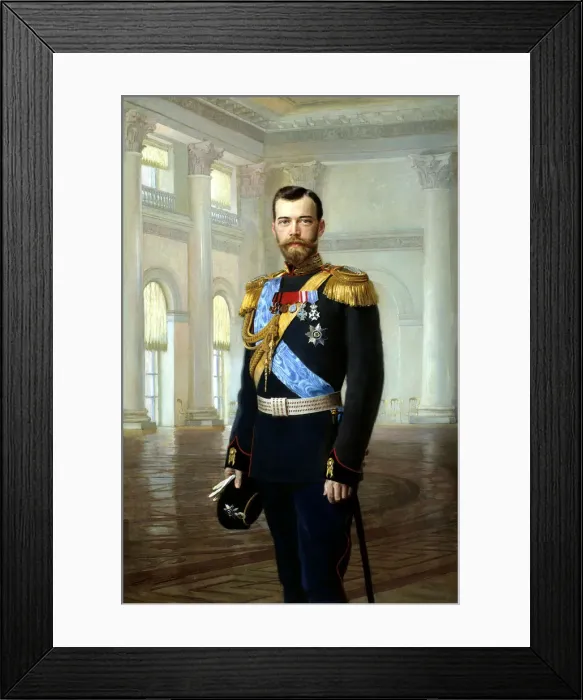 Framed Print : Portrait of Emperor Nicholas II, 1900. Artist: Ernst von Liphart Framed Print : Portrait of Emperor Nicholas II, 1900. Artist: Ernst von Liphart