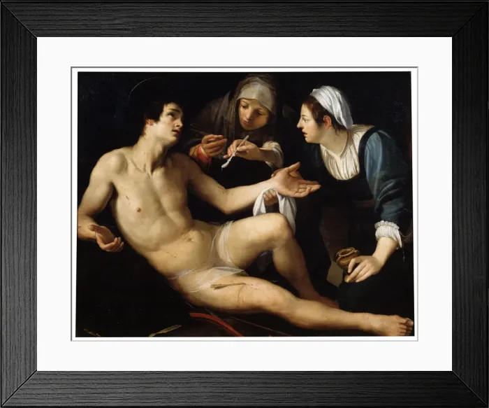 Framed Print : Saint Sebastian, late 16th or early 17th century. Artist: Francesco Rustici Framed Print : Saint Sebastian, late 16th or early 17th century. Artist: Francesco Rustici