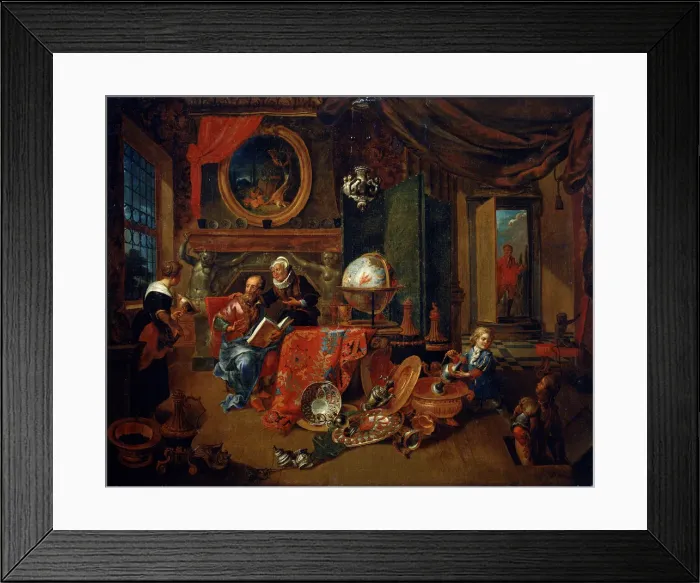 Framed Print : An Old Screw, late 17th century. Artist: Dominikus Smout Framed Print : An Old Screw, late 17th century. Artist: Dominikus Smout