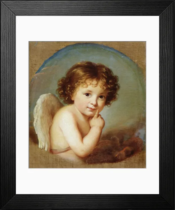 Framed Print : Cupid, late 18th or 19th century. Artist: Elisabeth Louise Vigee-LeBrun Framed Print : Cupid, late 18th or 19th century. Artist: Elisabeth Louise Vigee-LeBrun