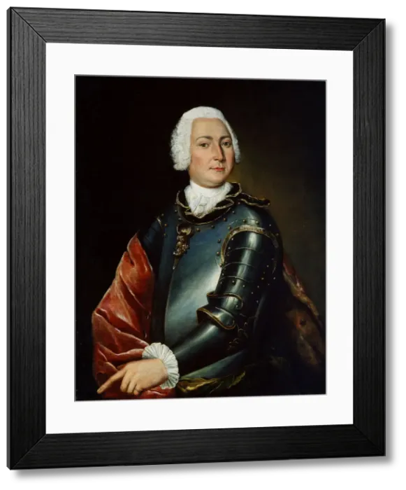 Framed Print : Portrait of Count Ernst Christoph von Manteuffel, 18th century. Artist: Lucas Conrad Pfandzelt Framed Print : Portrait of Count Ernst Christoph von Manteuffel, 18th century. Artist: Lucas Conrad Pfandzelt