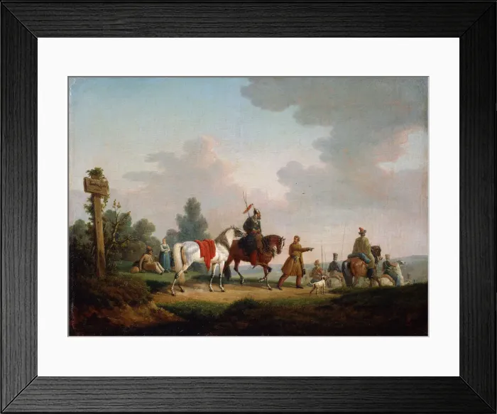Framed Print : The Partisans in 1812, 1820. Artist: Edouard Swebach Framed Print : The Partisans in 1812, 1820. Artist: Edouard Swebach